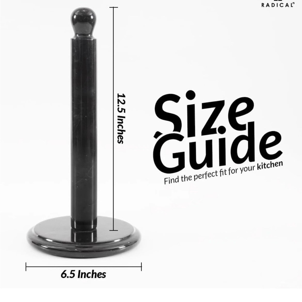 Radicaln Marble Paper Towel Holder~Black Kitchen Towels Rack~Handmade Paper Roll